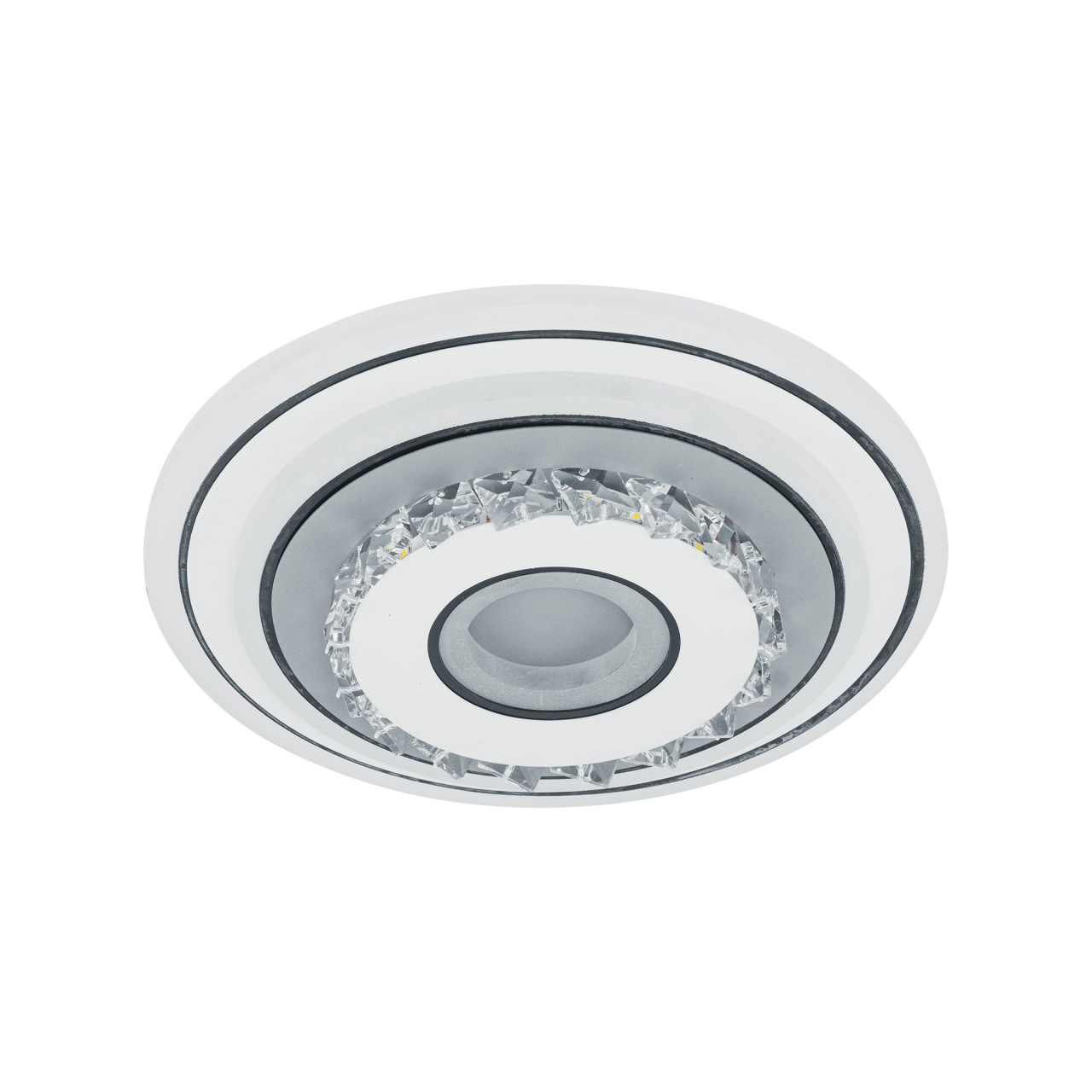 Lustra LED cu cristal MITA 28W, Diametru 20cm, Rotunda, lumina Rece/Calda/Neutra, Alb [2]