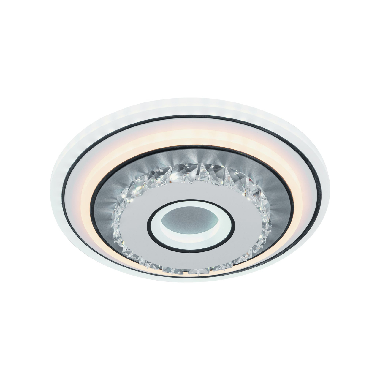 Lustra LED cu cristal MITA 28W, Diametru 20cm, Rotunda, lumina Rece/Calda/Neutra, Alb [1]