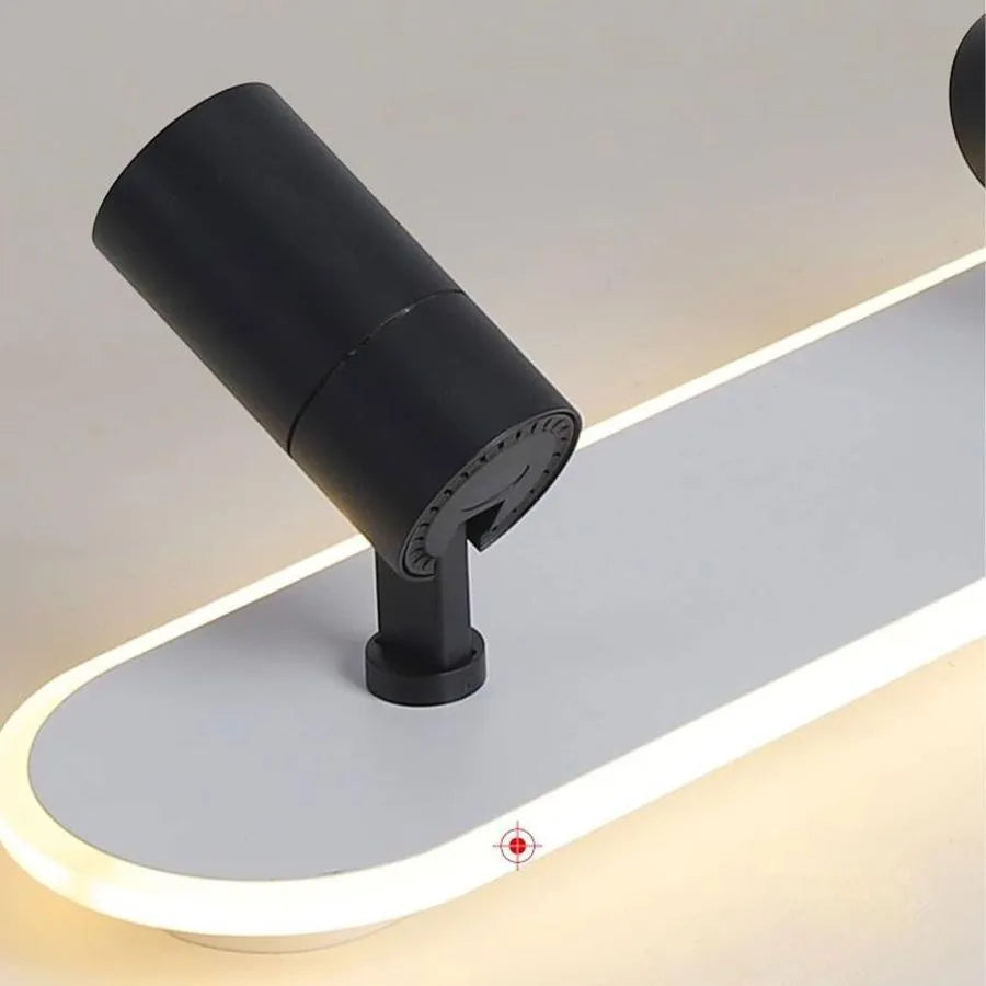Lustra LED cu Proiector Reglabil FISSO Camilla 43W, lumina Rece/Calda/Neutra, Negru [3]