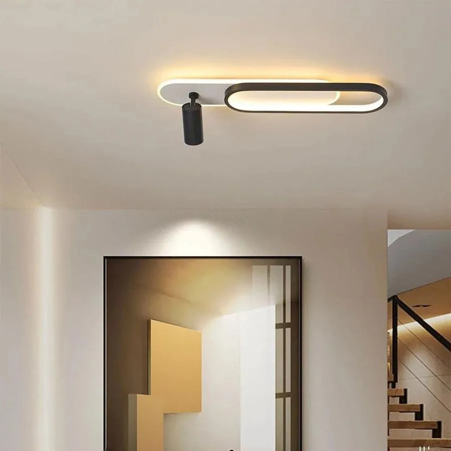 Lustra LED cu Proiector Reglabil FISSO Camilla 43W, lumina Rece/Calda/Neutra, Negru [1]