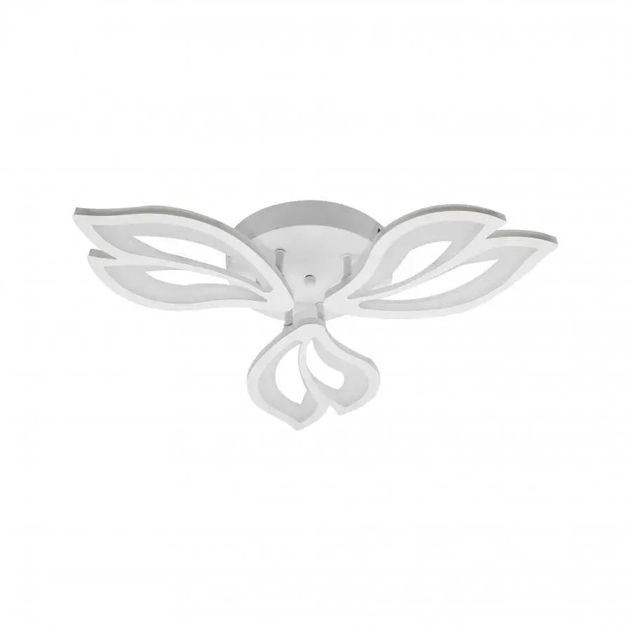 Lustra LED cu telecomanda, 76W, 3 Elemente, lumina Rece/Calda/Neutra, Dimabila, Alb [5]