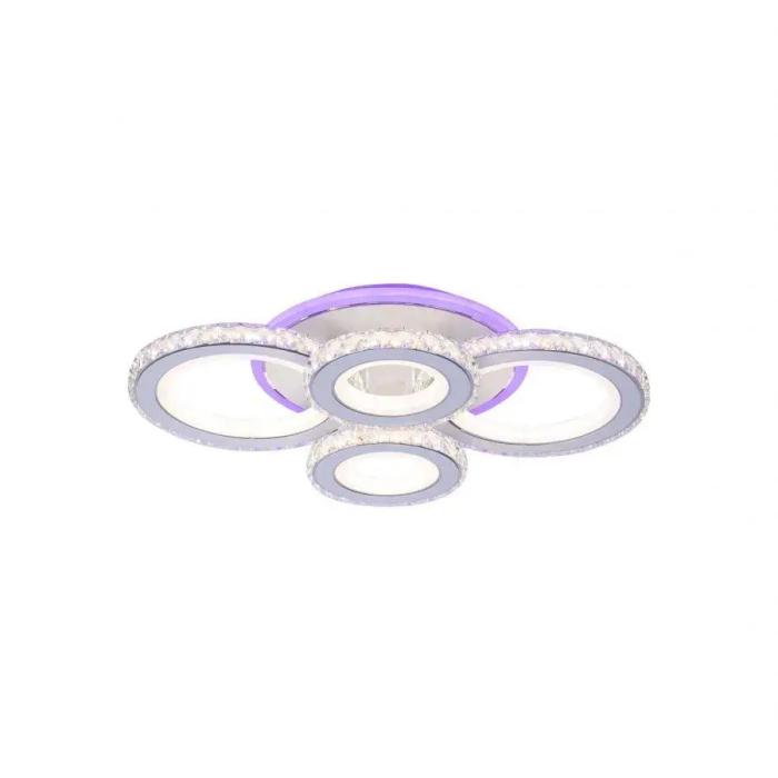 Lustra Led Maroja cu Telecomanda, 158W, Acril si Cristal, Dimabila, RGB [5]