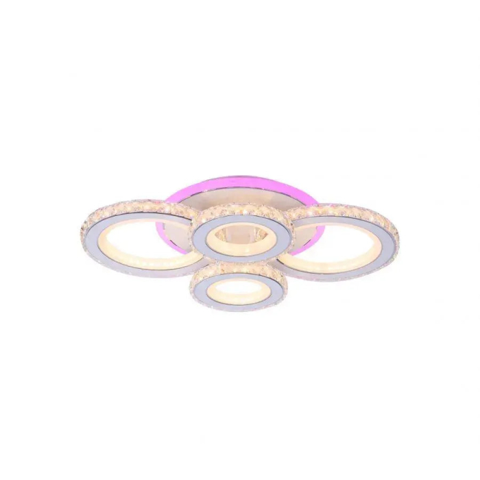 Lustra Led Maroja cu Telecomanda, 158W, Acril si Cristal, Dimabila, RGB [6]