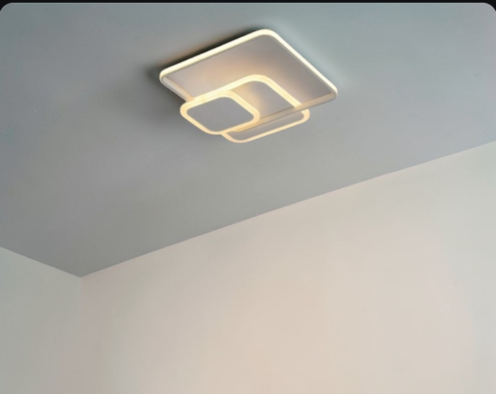 Lustra Verona 75W cu Telecomanda , 3 Patrate Dimabila - iluminare LED [3]