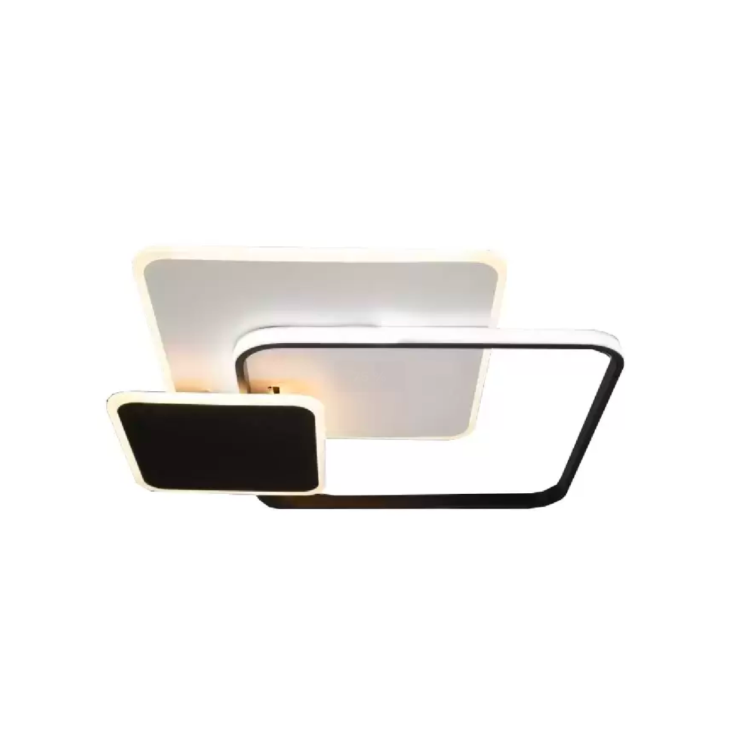 Lustra LED cu telecomanda ANEMONA 75W, 3 Patrate, lumina Rece/Calda/Neutra, Dimabila, Negru [4]