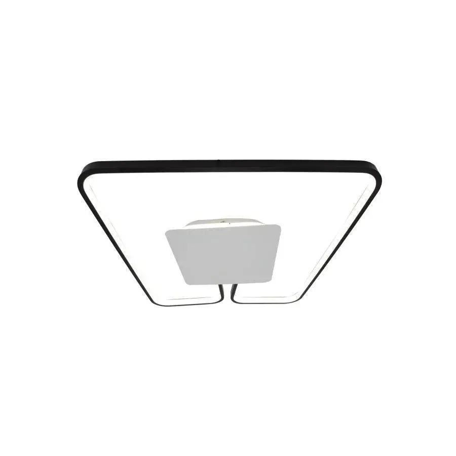 Lustra LED cu telecomanda ANKA 106W, lumina Calda/Neutra, Dimabila, Negru [2]