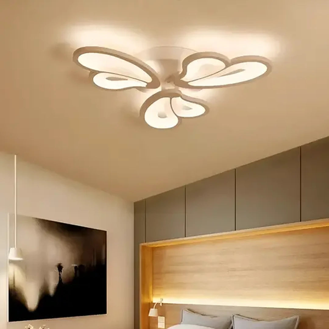 Lustra LED cu telecomanda BLOSSOM 43W, 3 Petale, lumina Rece/Calda/Neutra, Dimabila, Alb [3]