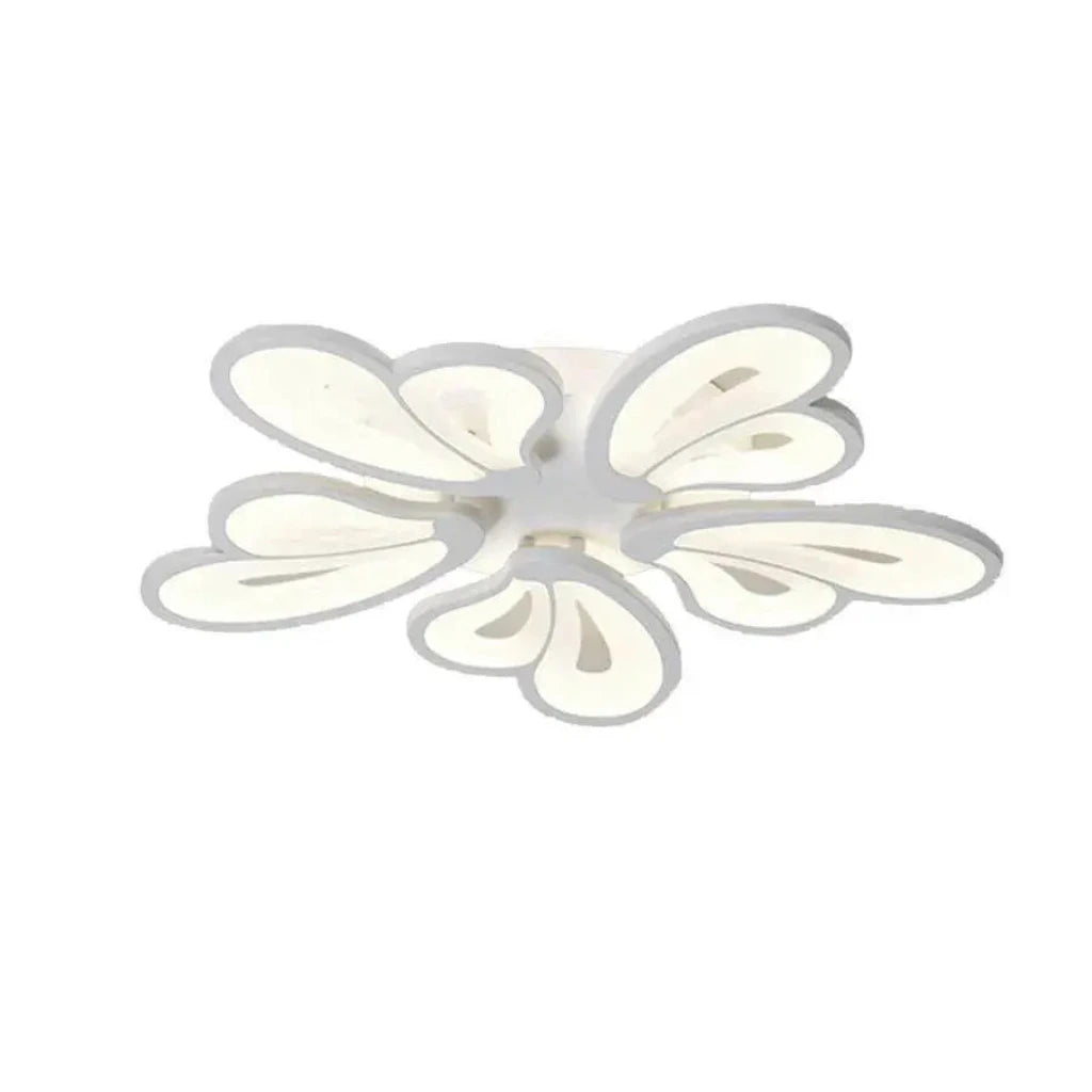 Lustra LED cu telecomanda BLOSSOM 69W, 5 Petale, lumina Rece/Calda/Neutra, Dimabila, Alb [3]