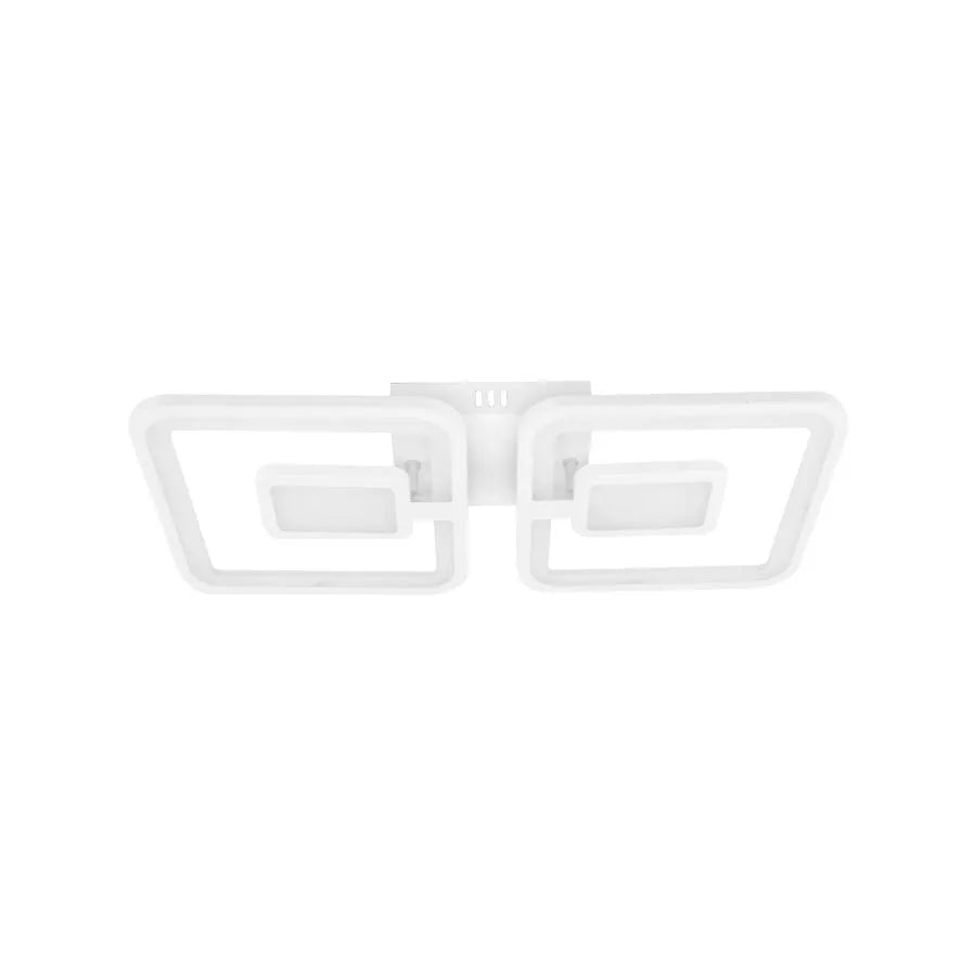 Lustra LED cu telecomanda FELIX 57W, 2 Patrate, lumina Rece/Calda/Neutra, Dimabila, Alb [3]