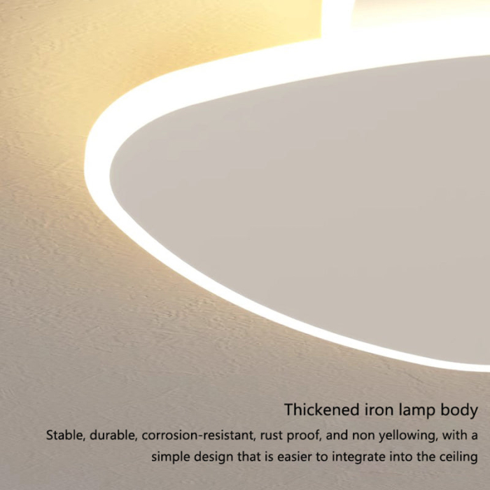 Lustră LED - 98W, ovală, alb mat, dimabilă cu telecomandă, lumină rece/caldă/neutră [2]