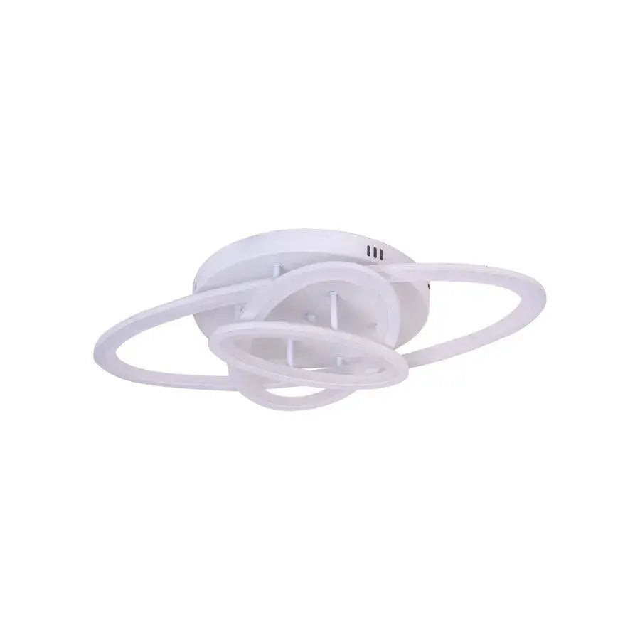 Lustra LED cu telecomanda GENTIANA 83W, 3 Elipse, lumina Rece/Calda/Neutra, Dimabila, Alb [2]