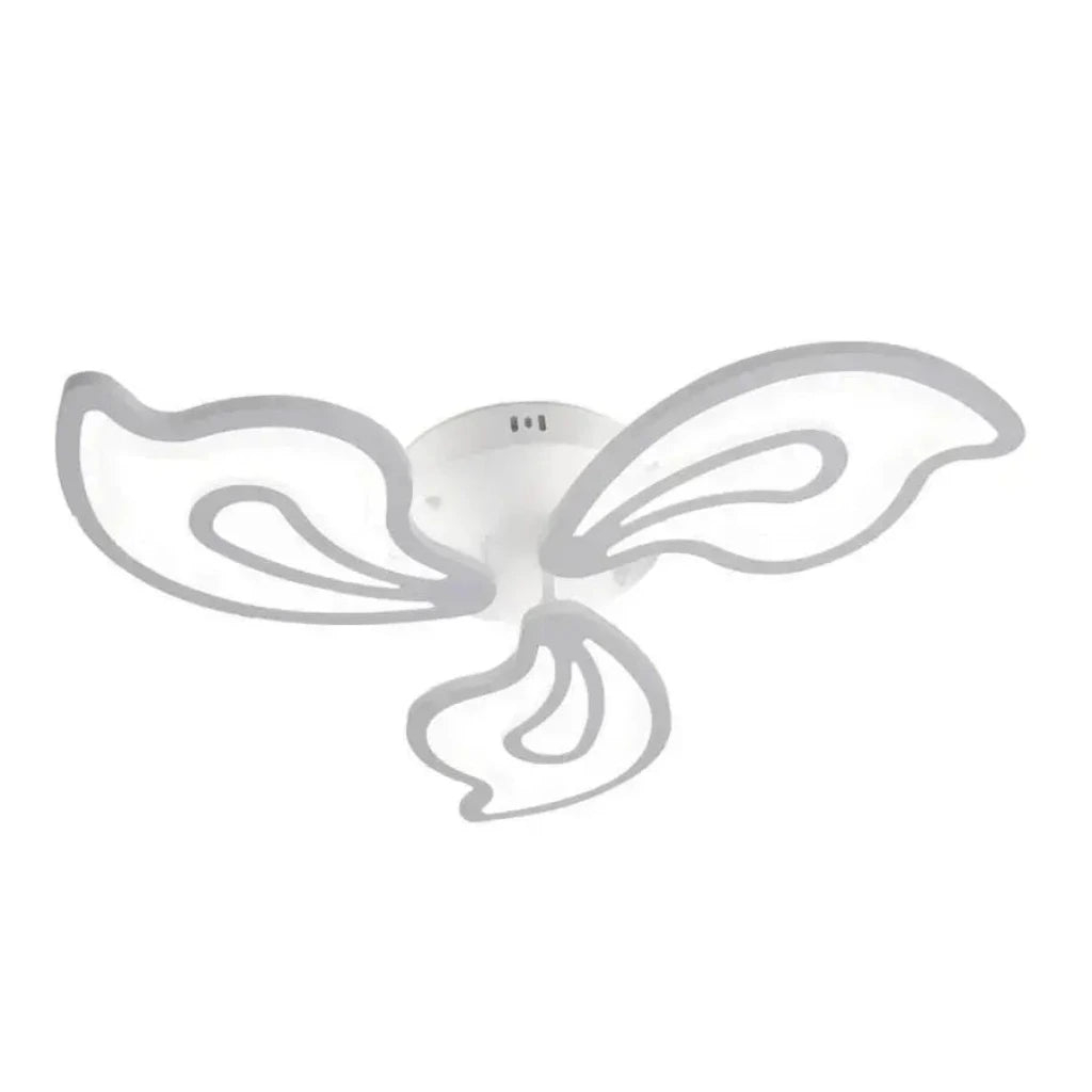 Lustra LED cu telecomanda GLORIOSA 68W, 3 Petale, lumina Rece/Calda/Neutra, Dimabila, Alb [2]