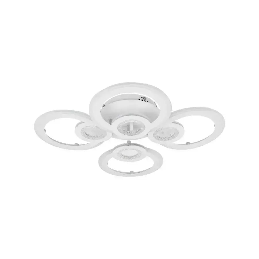 Lustra LED cu telecomanda KADE 72W, 4 Cercuri, lumina Rece/Calda/Neutra, Dimabila, Alb [4]