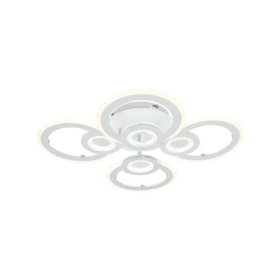 Lustra LED cu telecomanda KADE 72W, 4 Cercuri, lumina Rece/Calda/Neutra, Dimabila, Alb [2]