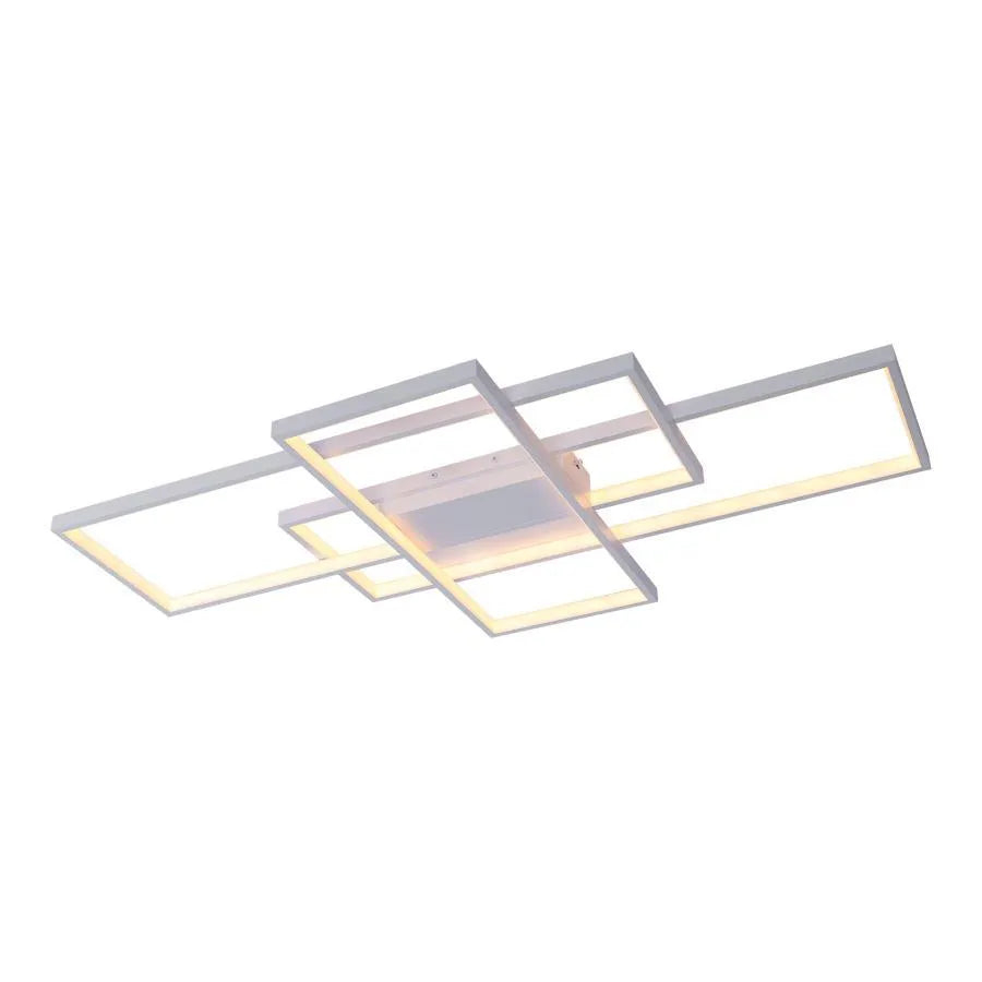 Lustra LED cu telecomanda LANDEN 184W, 3 Elemente, lumina Rece/Calda/Neutra, Dimabila, Alb [4]