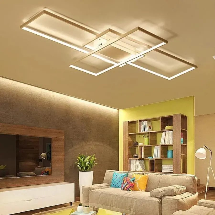 Lustra LED cu telecomanda LANDYN 71W, lumina Rece/Calda/Neutra, Dimabila, Alb [1]