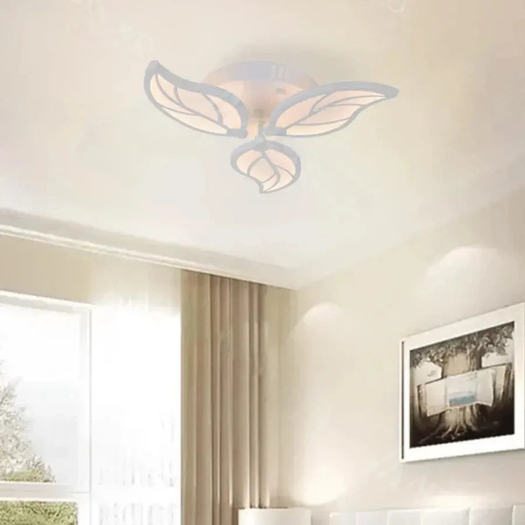 Lustra LED cu telecomanda LAURICE 33W, 3 Petale, lumina Rece/Calda/Neutra, Dimabila, Alb [1]