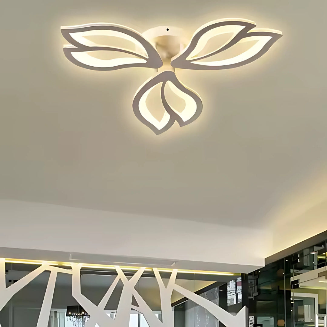 Lustra LED cu telecomanda LILY 44W, 3 Elemente, lumina Rece/Calda/Neutra, Dimabila, Alb [4]