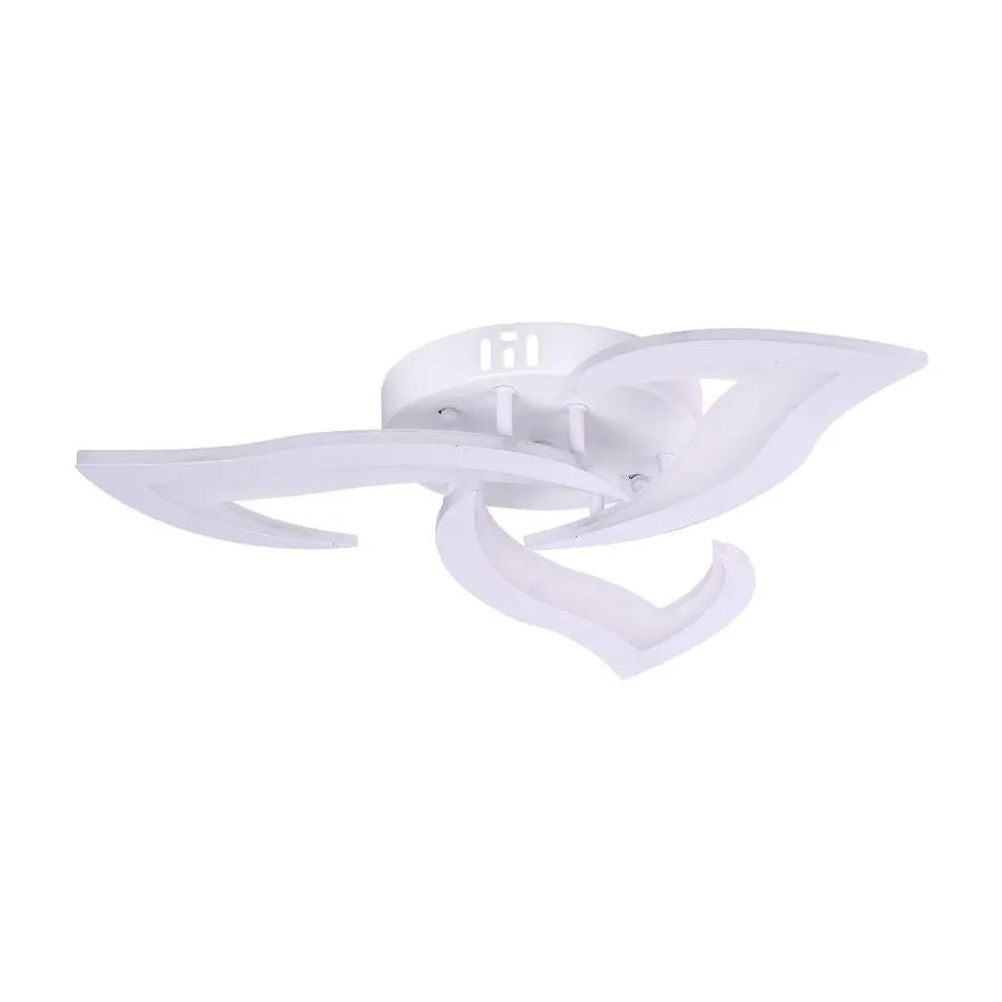 Lustra LED cu telecomanda LOTUS 34W, 3 Petale, lumina Rece/Calda/Neutra, Dimabila, Alb [2]
