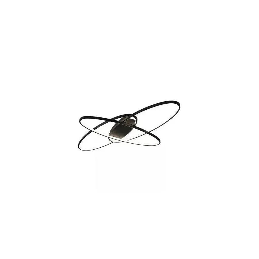 Lustra LED cu telecomanda ORBITA 140W, 3 Elemente, Ovala, lumina Rece/Calda/Neutra, Dimabila, Negru [4]