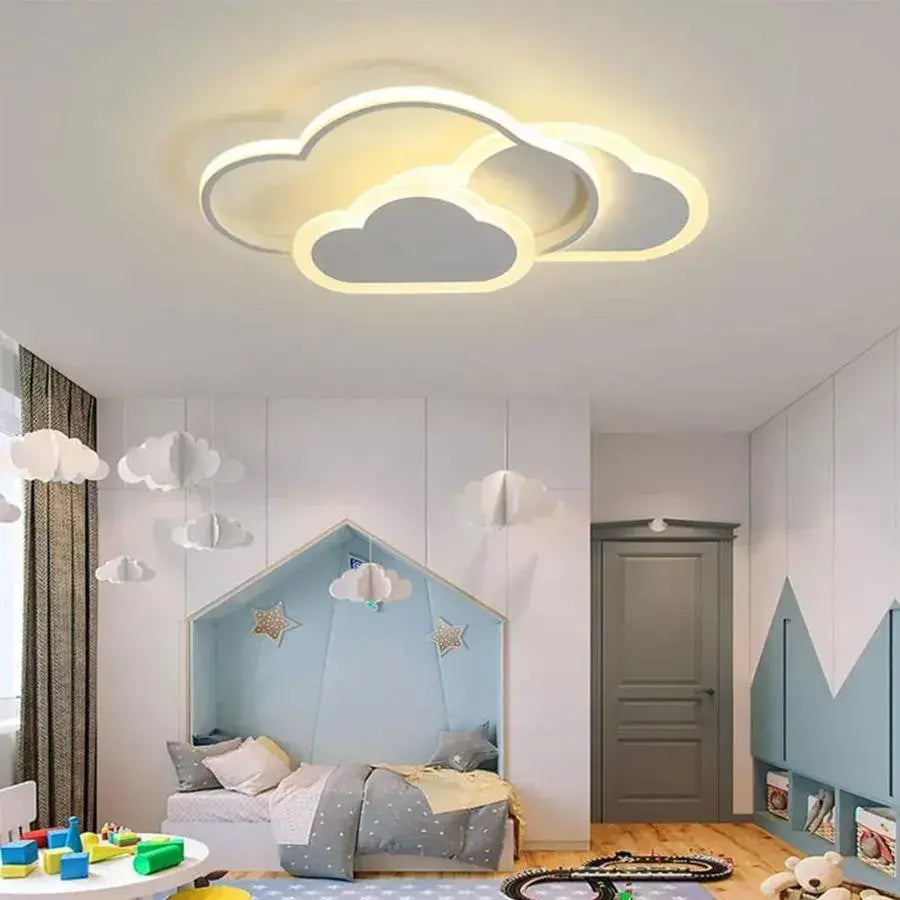 Lustra LED cu telecomanda RIOKO 53W, 3 Nori, lumina Rece/Calda/Neutra, Dimabila, Alb [1]