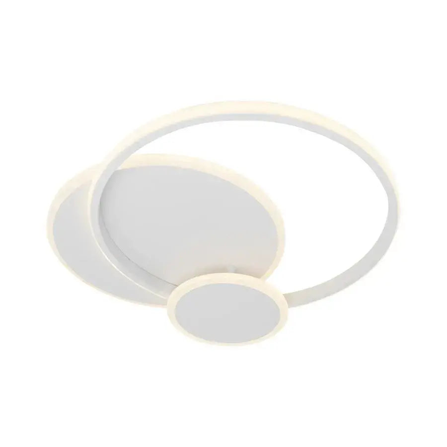 Lustra LED cu telecomanda SILVIAN, 58W, 3 Cercuri, lumina Rece/Calda/Neutra, Dimabila, Alb [3]