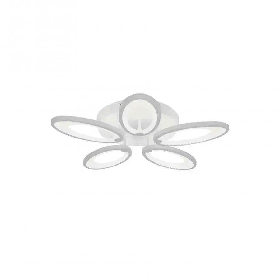 Lustra LED cu telecomanda SUNFLOWER 54W, 5 Elemente, lumina Rece/Calda/Neutra, Dimabila, Alb [2]