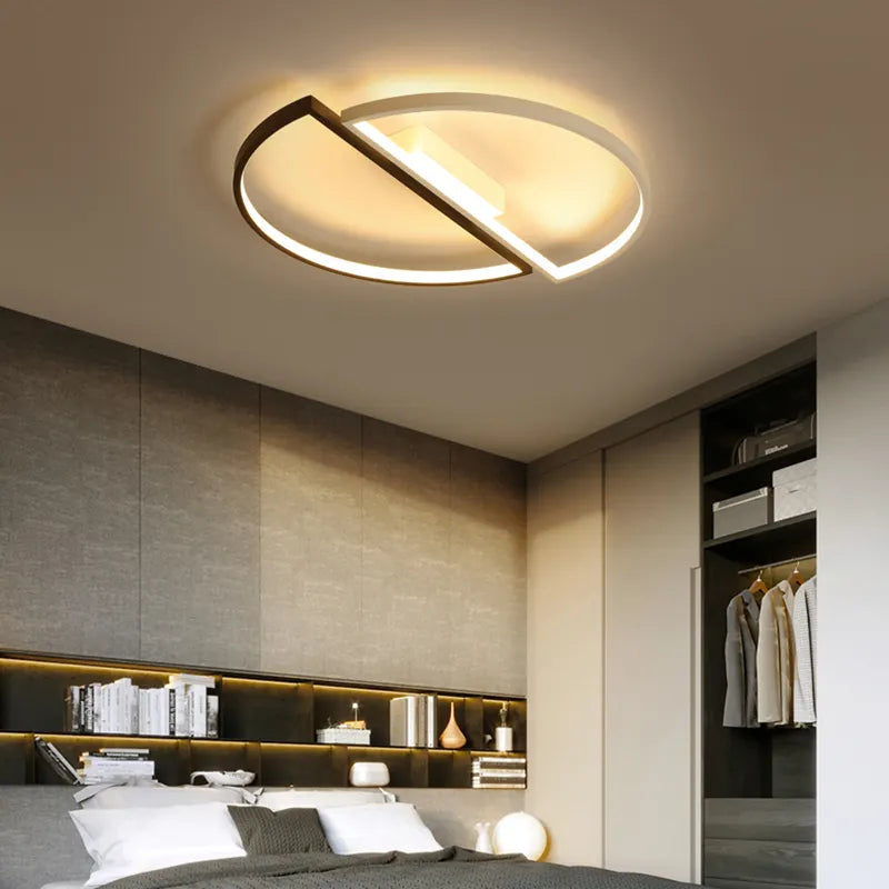 Lustra LED cu telecomanda VECTOR ARCUS 20W, 2 Elemente, lumina Rece/Calda/Neutra, Dimabila, Alb Negru [4]