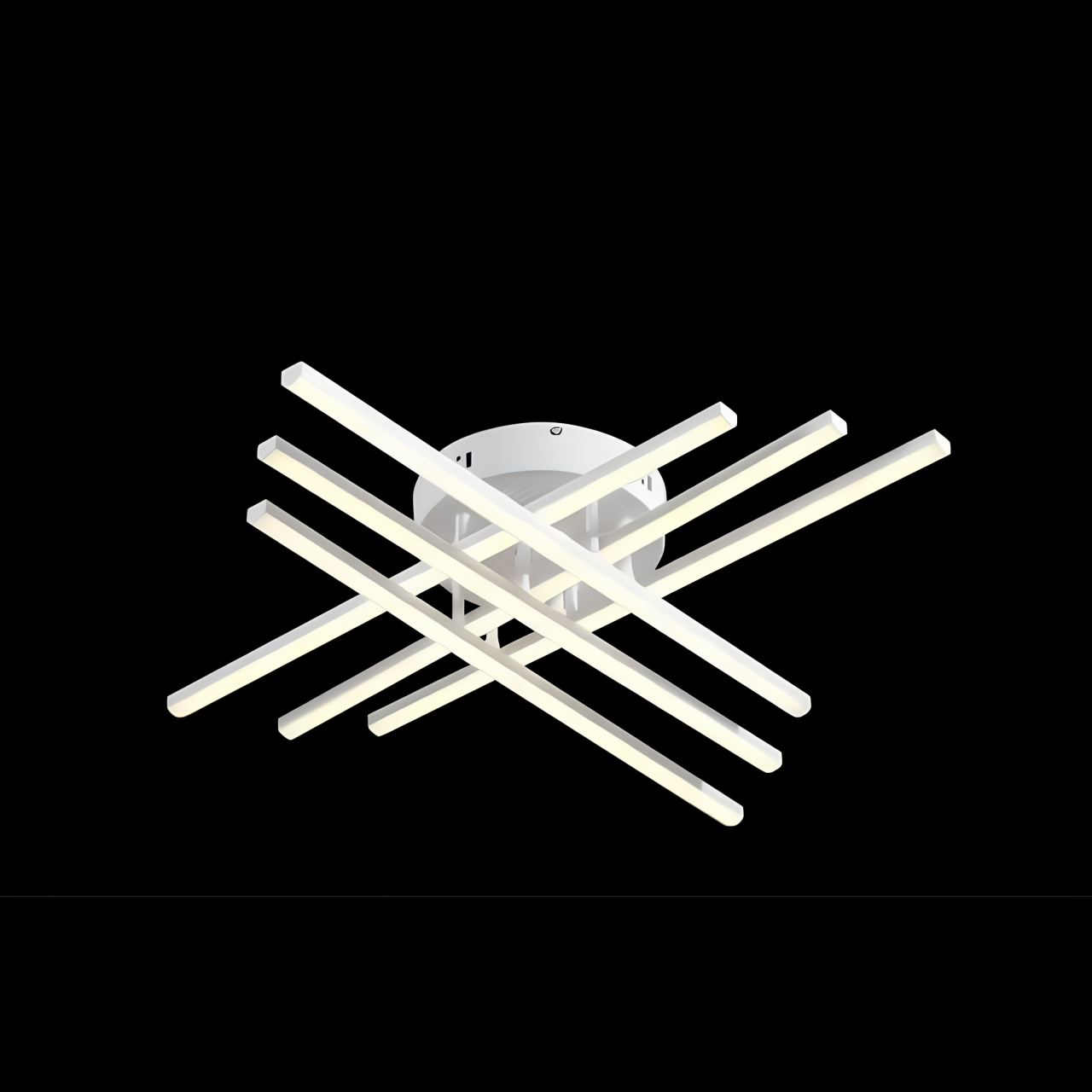 Lustra LED 82W cu telecomanda, iluminare CCT, design alb modern [4]