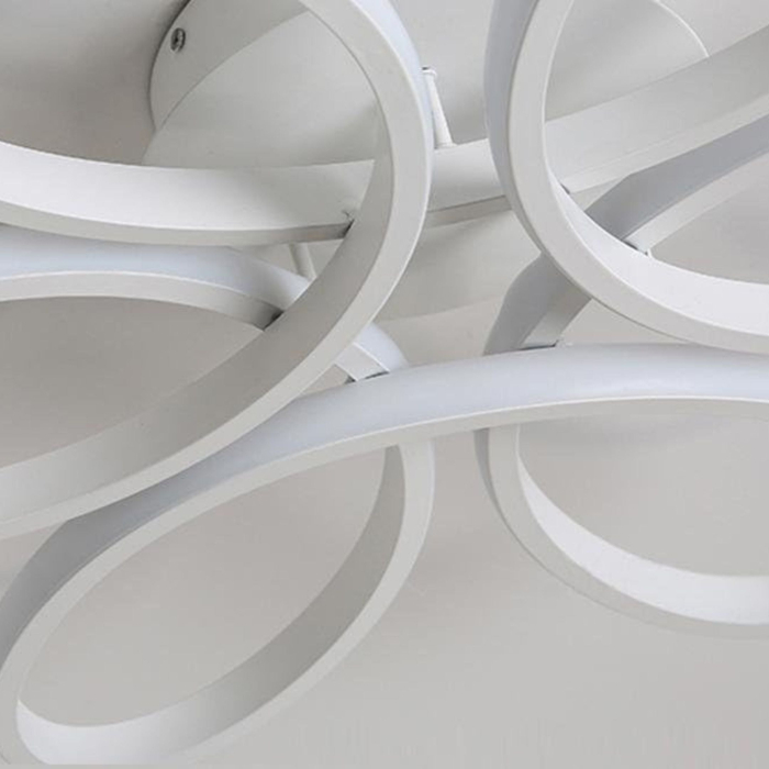 Lustra LED impletita cu telecomanda, 75W, alb, lumina rece/calda/neutra, intensitate reglabila [5]