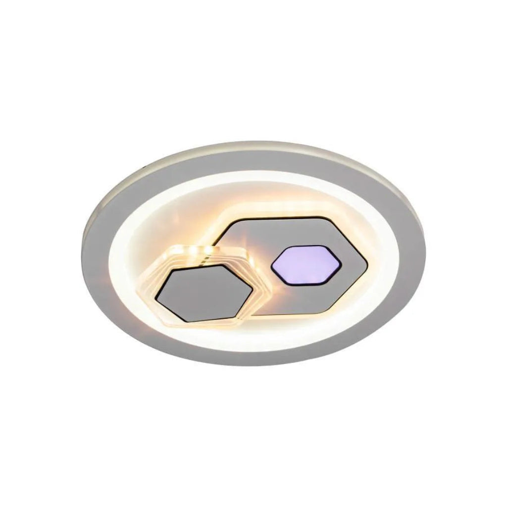 Lustra LED KATHLEEN RGB 16W, lumina Calda/Neutra, Alb [1]