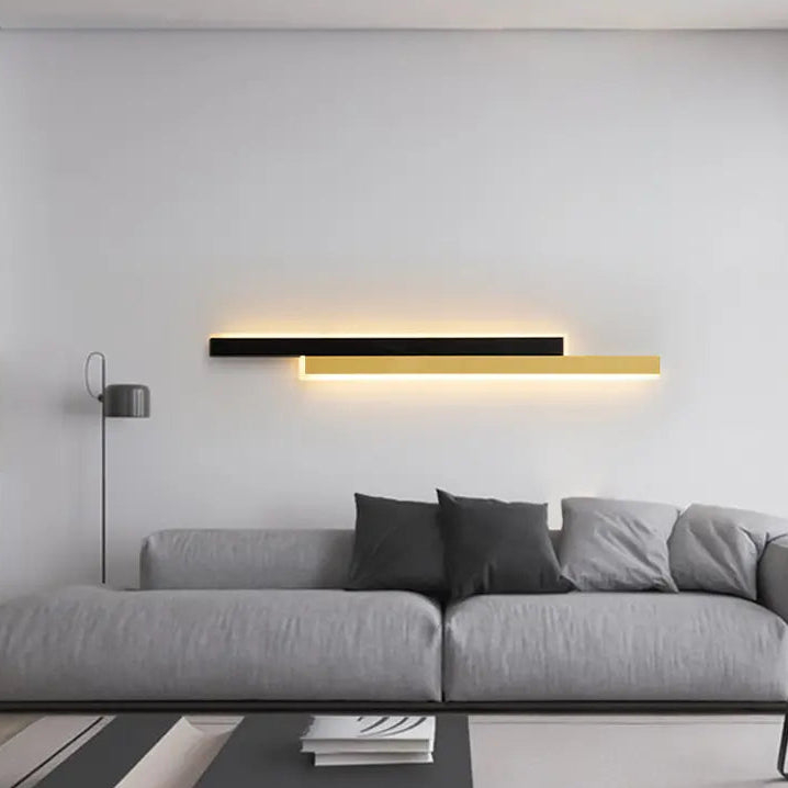 Lustra LED LINIUS 29W, 2 Elemente, Liniara, Alb Negru [1]