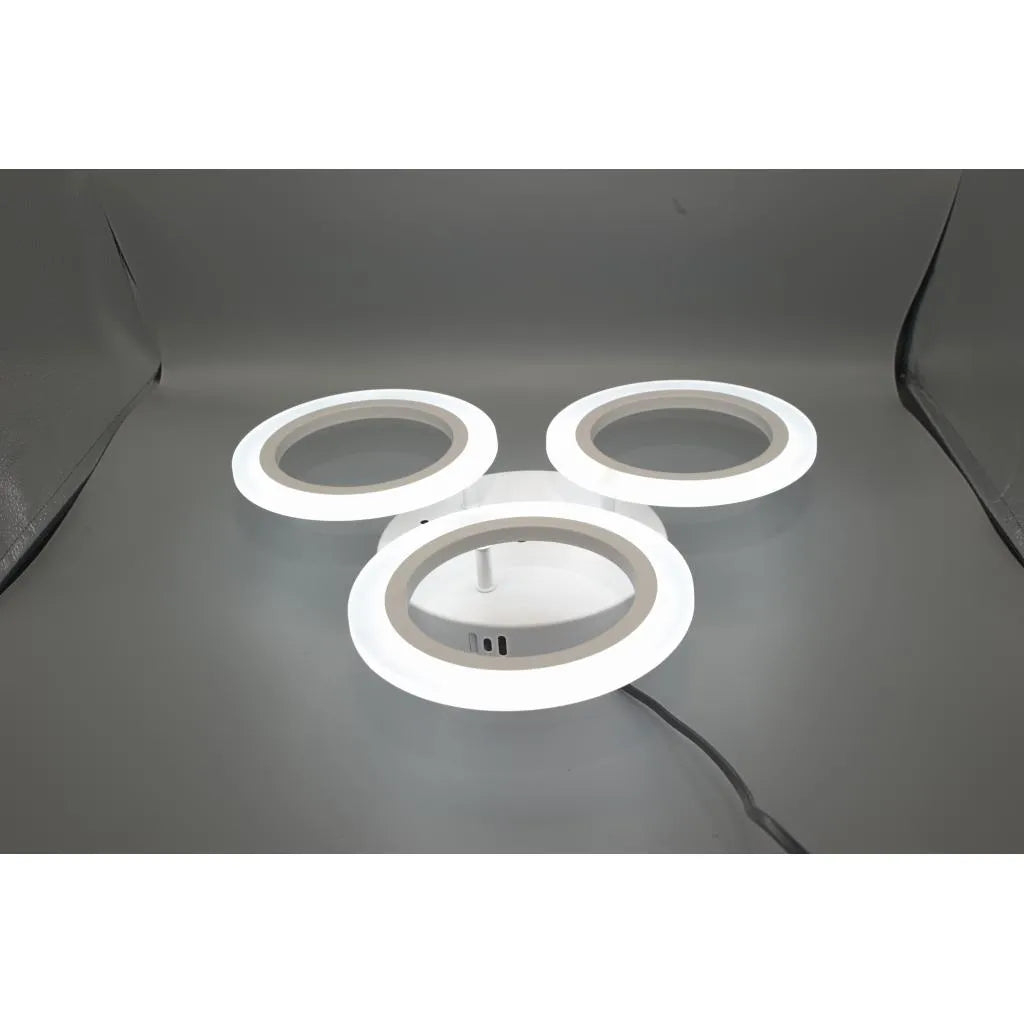 Lustra LED MARA 24W, 3 Cercuri, lumina Neutra, Alb [4]