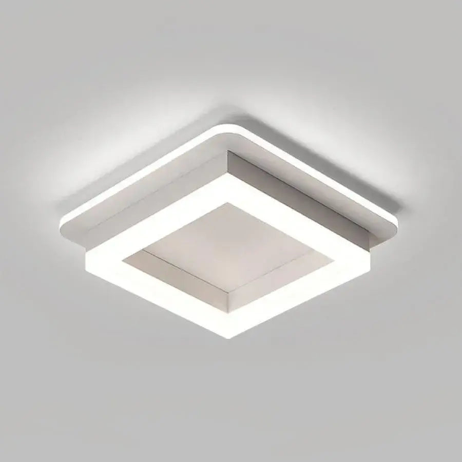 Lustra LED MODERNA 29W, Diametru 22cm, Patrata, lumina Rece/Calda/Neutra, Alb [2]