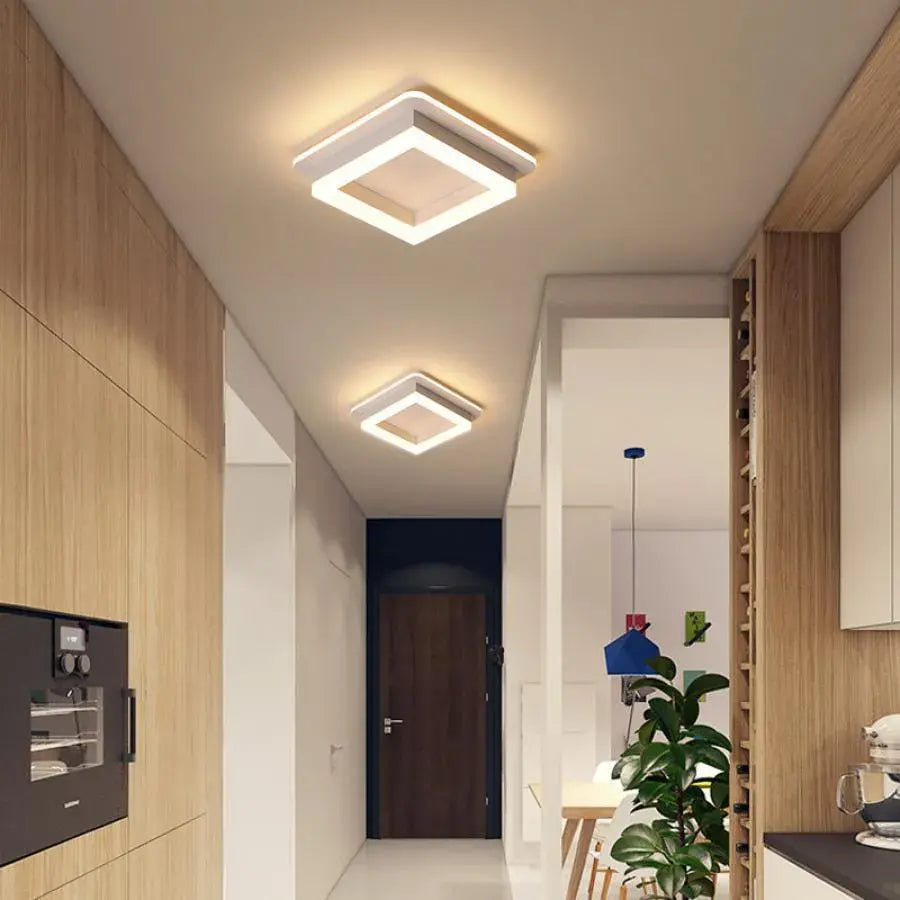 Lustra LED MODERNA 29W, Diametru 22cm, Patrata, lumina Rece/Calda/Neutra, Alb [1]
