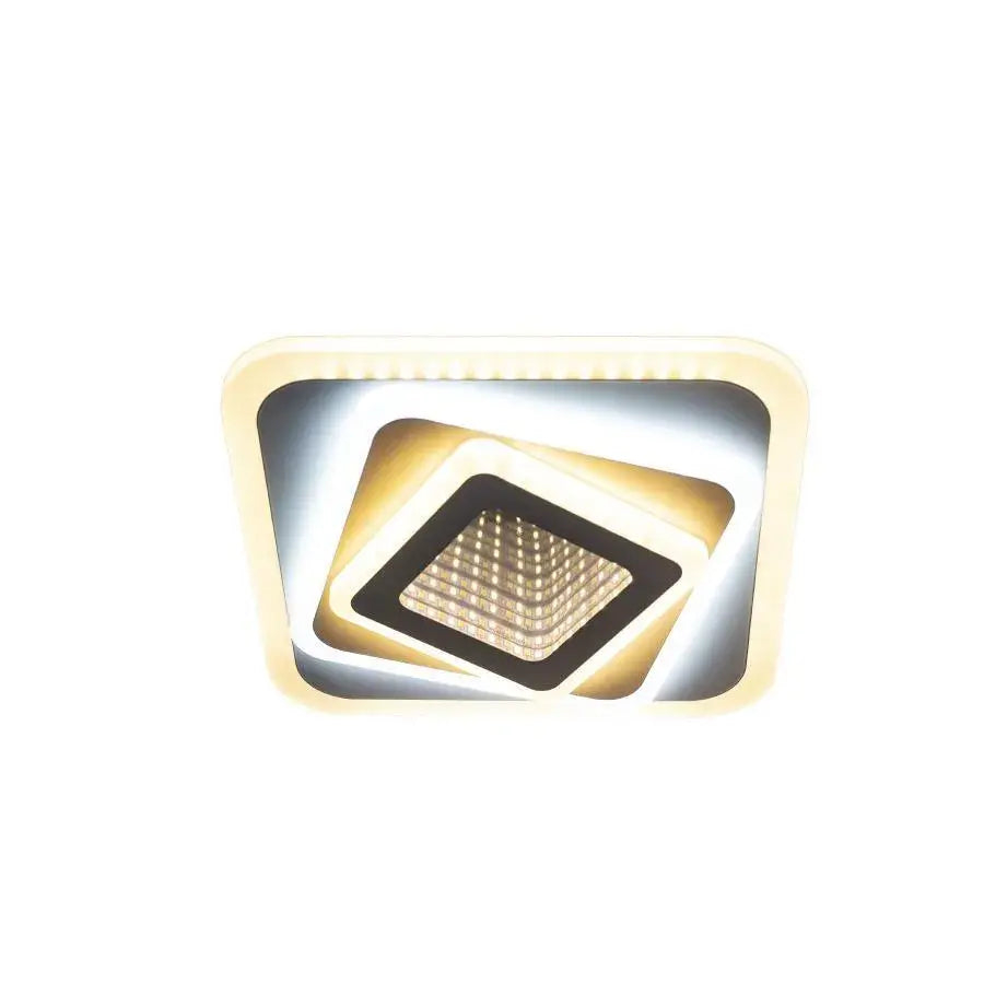 Lustra LED NEXA 3D 45W, Patrata, lumina Rece/Calda/Neutra , Alb [3]
