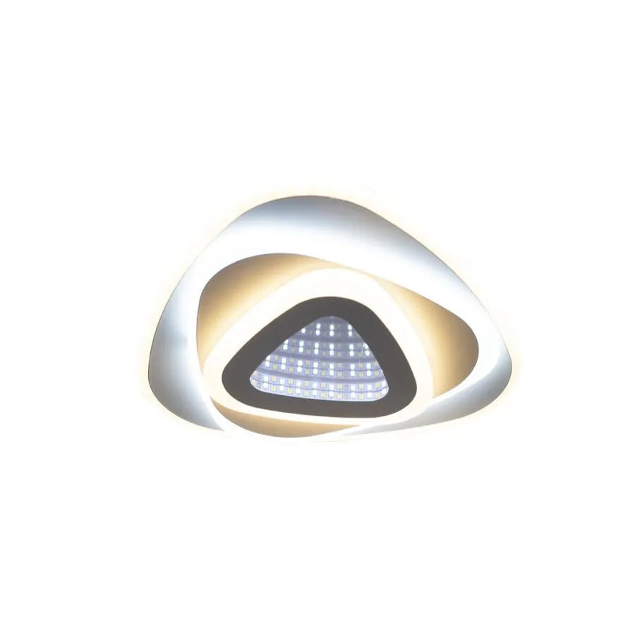 Lustra LED NEXA Triunghi 3D 36W, Alb, Lumina Rece/Calda/Neutra [3]