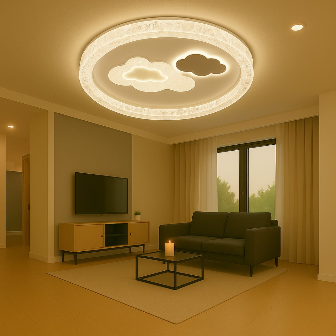 Lustra LED SKYForma Starry, 64W, lumina Rece/Calda/Neutra, Negru [3]