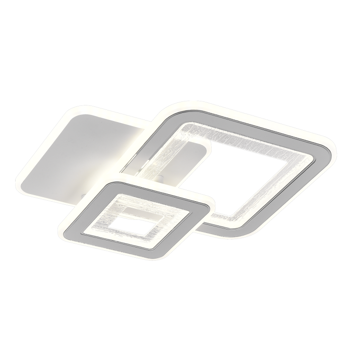 Lustra LED SQUARE 34W, 3 Patrate, lumina Rece/Calda/Neutra, Alb [4]
