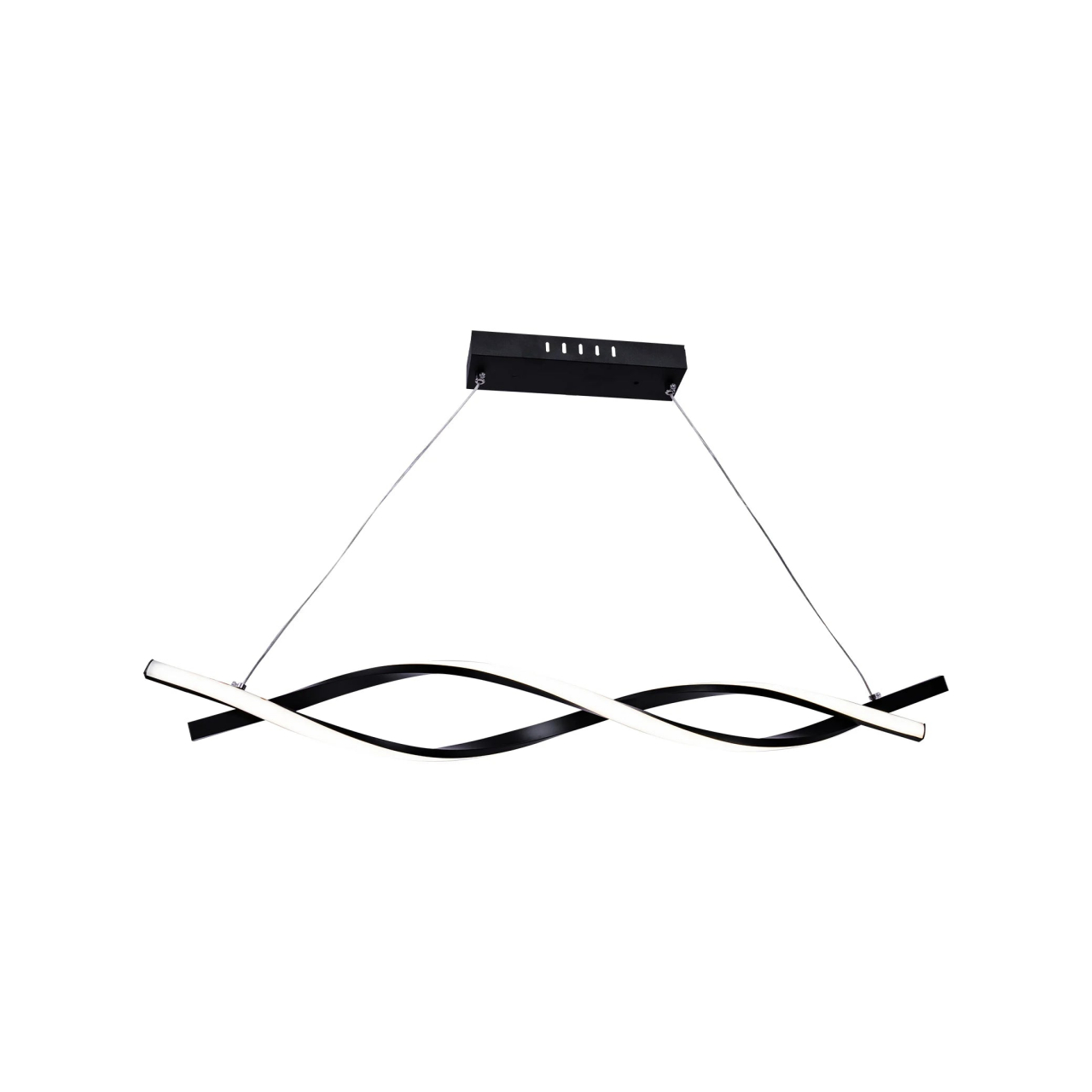 Lustra LED suspendata cu telecomanda FLUX 80W, lumina Rece/Calda/Neutra, Dimabila, Negru, Inaltime Reglabila [4]