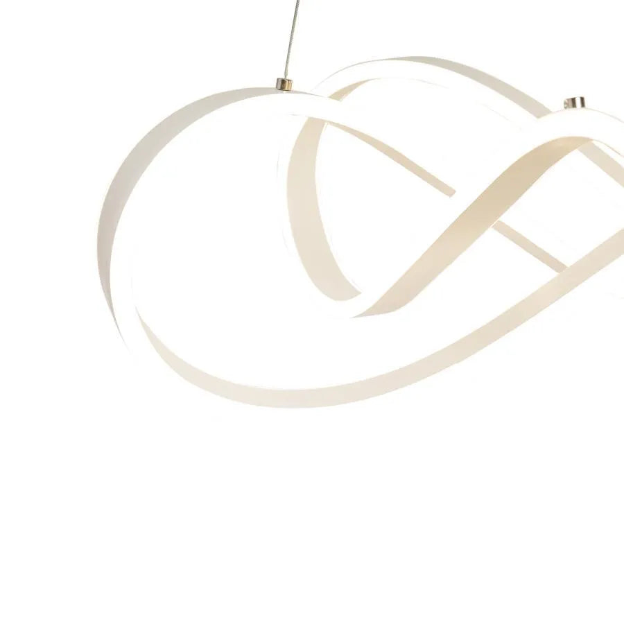 Lustra LED suspendata cu telecomanda INFINITY HALO 138W, lumina Rece/Calda/Neutra, Dimabila, Alb, Inaltime Reglabila [2]