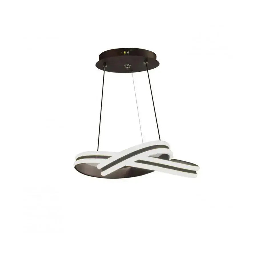 Lustra LED suspendata cu telecomanda INFINITY LOOP 92W, lumina Rece/Calda/Neutra, Dimabila, Negru, Inaltime Reglabila [4]