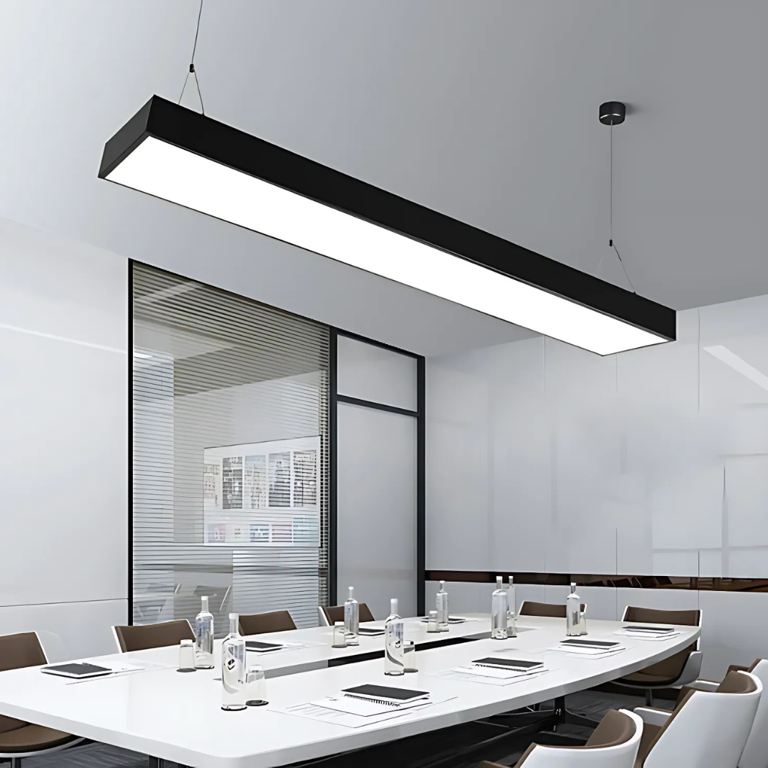 Lustra LED suspendata DARIN, 96W, Inaltime Reglabila, Lumina Rece, Negru [4]