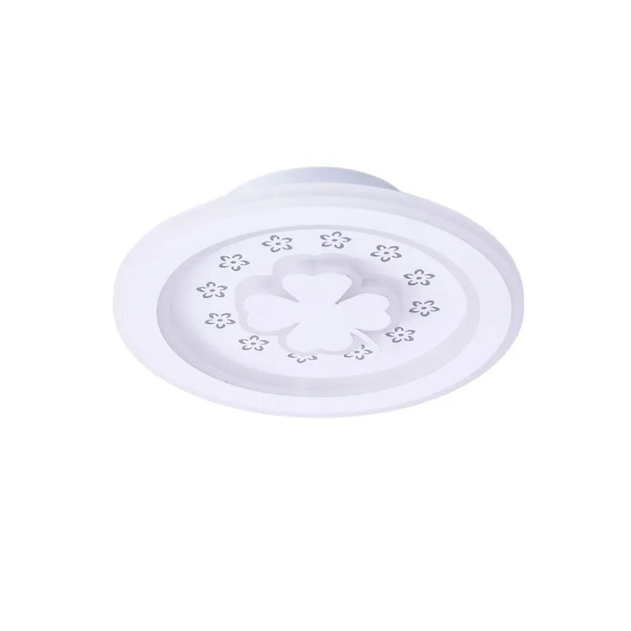 Lustra LED TRIFOI RGB ROZA 24W, lumina Rece/Calda/Neutra, Alb [3]