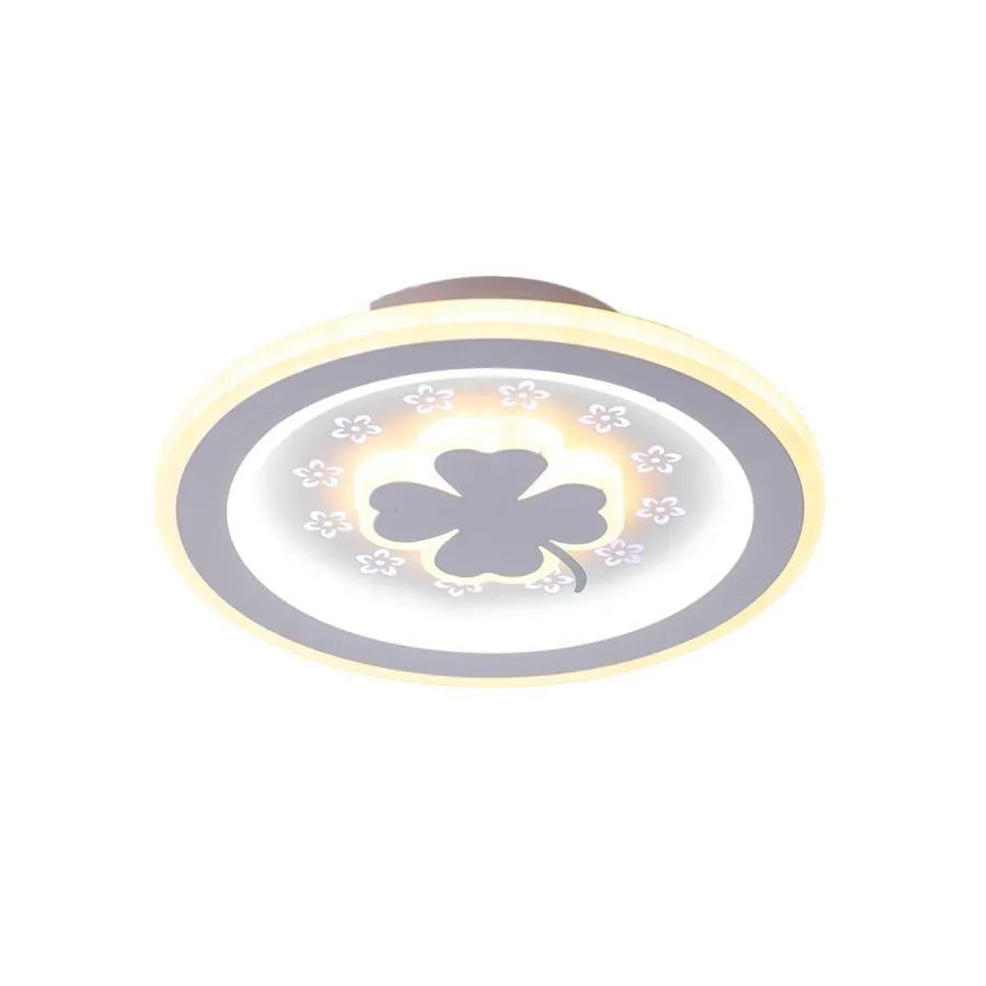 Lustra LED TRIFOI RGB ROZA 24W, lumina Rece/Calda/Neutra, Alb [2]