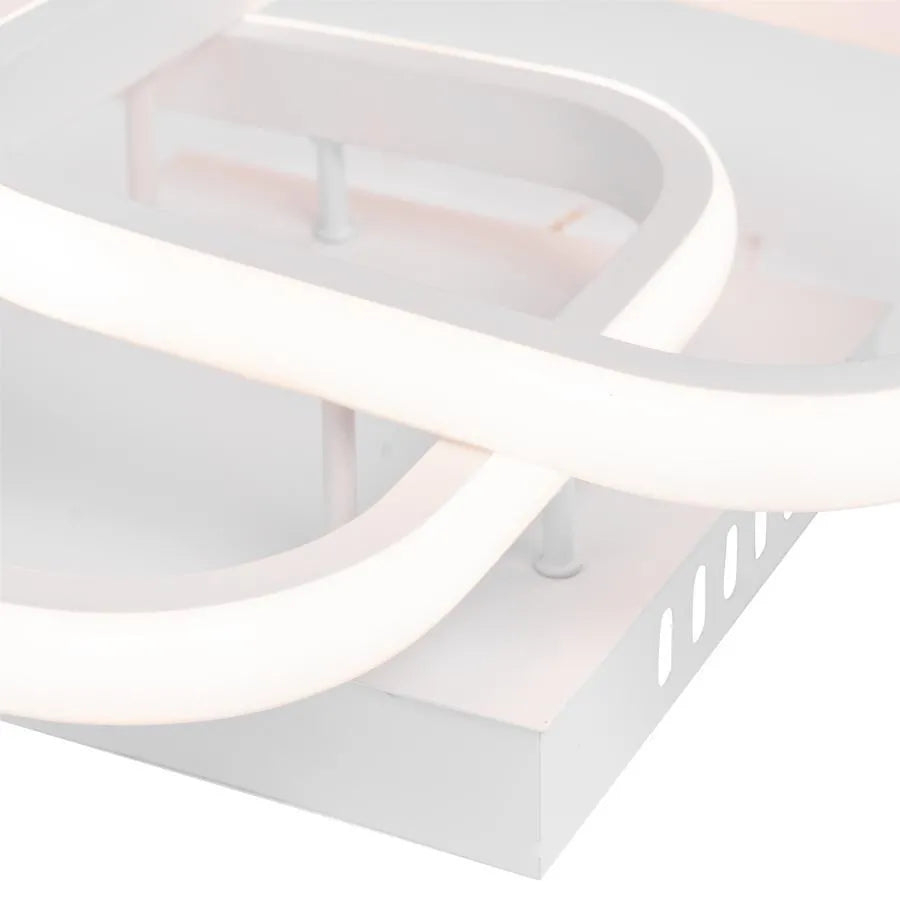 Lustra LED VERTEX Matrix Romburi Suprapuse, 24W, 2 Romburi, Lumina Rece/Calda/Neutra, Alb [2]