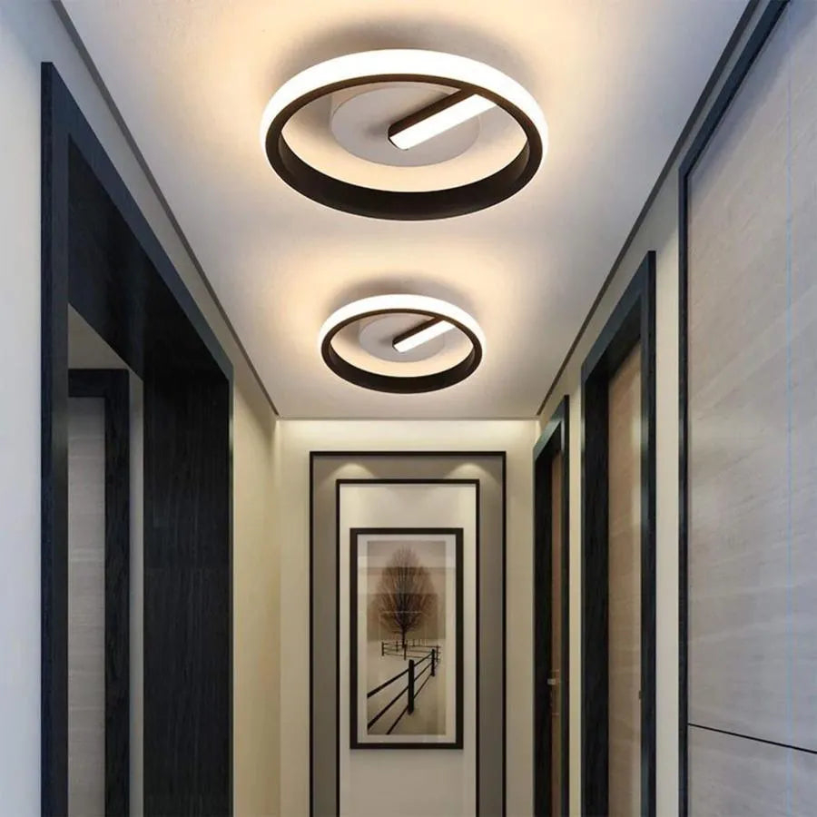 Lustra LED VICTORIA 16W, Rotunda, lumina Rece/Calda/Neutra, Negru Alb [4]