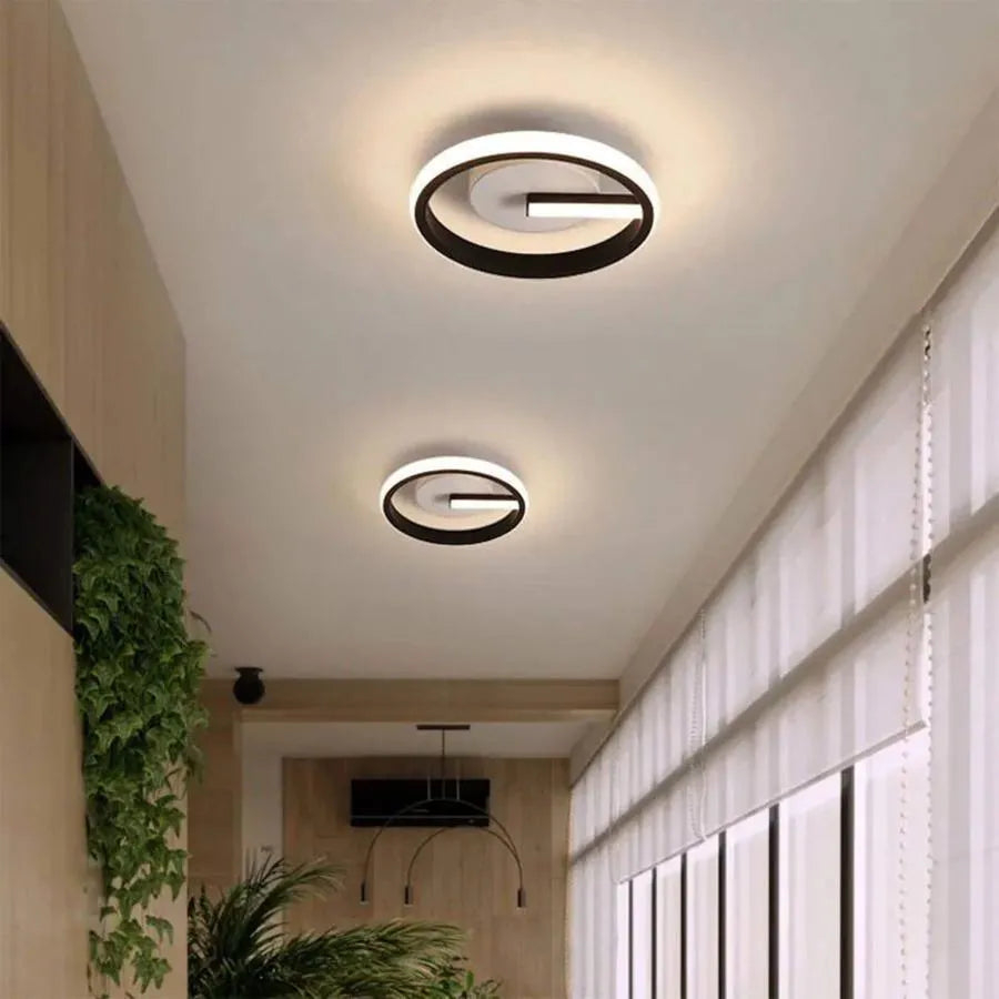 Lustra LED VICTORIA 16W, Rotunda, lumina Rece/Calda/Neutra, Negru Alb [3]