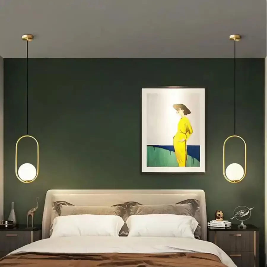 Lustra LOFT Gallery Modern, 1x E27, Alb Auriu, Metal, Inaltime Reglabila [1]