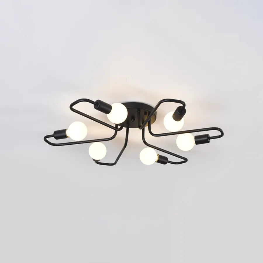 Lustra MODERNIST Hexa 6, 6x E27, Negru, Design Modern [2]